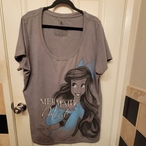 Gently Used Disney Mermaid at Heart Tee